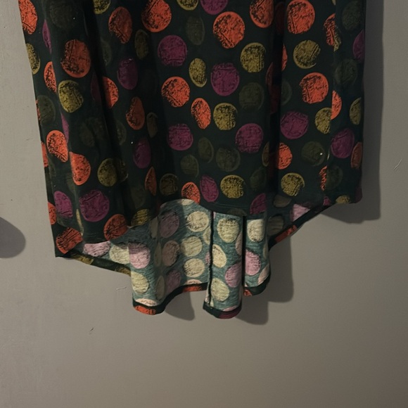 Ladies dress high, low polkadotted, colorful size extra small - Picture 2 of 4